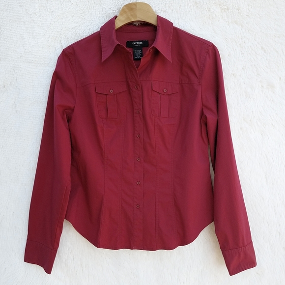 Vintage Express Woman’s Size 7/8 Long Sleeve Button Up Shirt - Picture 5 of 16